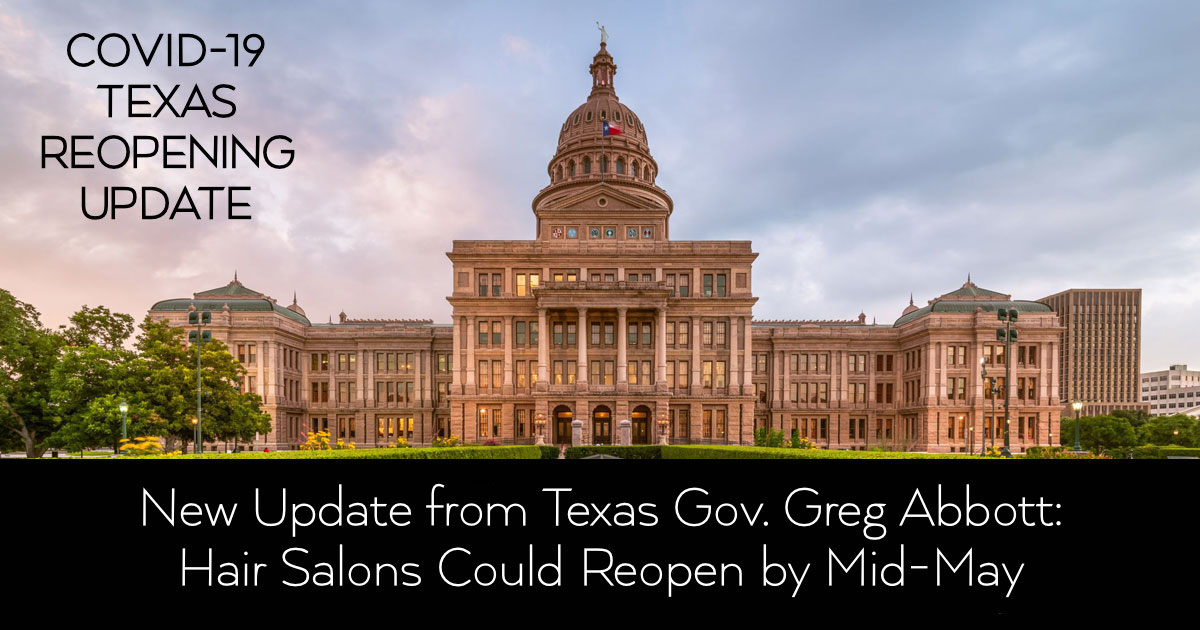 AALAM The Salon New Update Reopening Hair Salons in Texas Governor